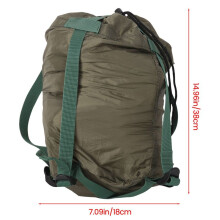 2X Außen Schlaf Sack Kompressions Sack Wasserdicht Camping Schlaf Sack Aufbewahrungs Beutel Camping Ausrüstung Armee Grün