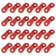 Aluminum Alloy Cord Adjuster Tent Tensioners Rope Adjuster for Tent Hiking Camping (2 Holes) - 24 Pack