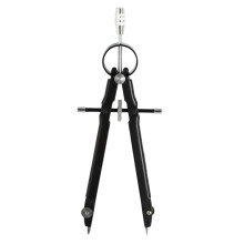 3X Professional Compass, Compass Geometry Set with Lock, Math and Precision Compass, Metal and Durable for Solid (Black)