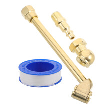 Tire Inflator Quick Connect Head with Durable Iron Plated Copper Air Hose Adapter for Car Tires