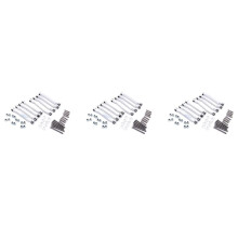 3X Metal Chassis Pull Rods Drag Link Suspension for MN D90 D91 D96 D99 D99S MN90 MN99S 1/12 RC Car Upgrade Parts,Silver