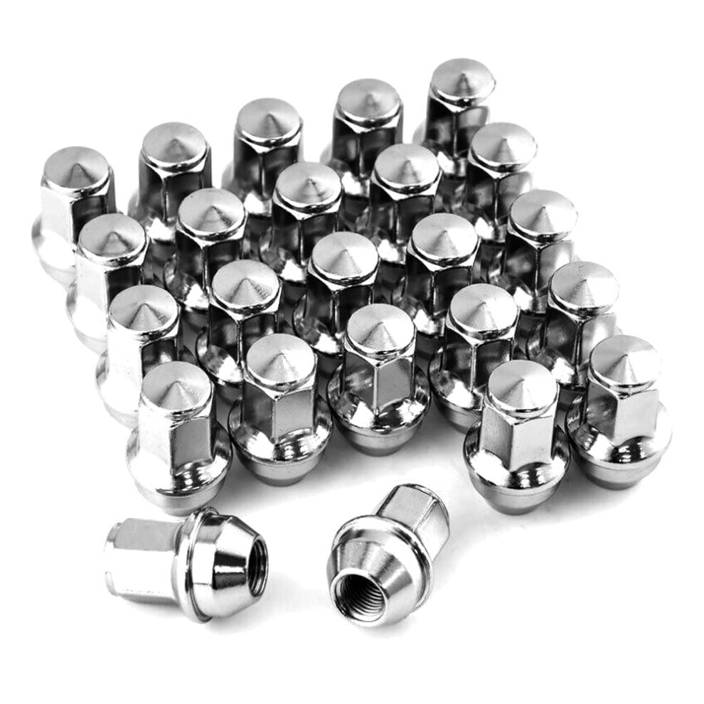 Chrome Lug Nuts 14X1.5 For Ford F150 Expedition, 24Pc Corrosion Resistant Factory Style Set 9174973132950