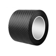 Carbon Fiber Klistermärke DIY Paste Dörrbrädesskydd Bumper Tejp Bilskyddsremsa Vattentät Skyddsfilm