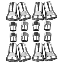 Chrome Tire Valve Caps with Rubber Seals Dustproof CorrosionResistant for Car Truck Wheels