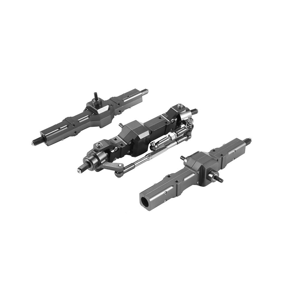 For Wpl 1/16 B16 B36 6Wd Replace Upgrade Front/ Rear/ Bridge Axle Part Set Truck Rc Car Parts Aluminum Alloy Durable 6032615917491