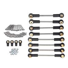Upgrade Ersatzteil Metall AufhäNgung Toe VerknüPfung Spurstangen Satz für WPL 1/16 C14 C24 RC Auto Teile