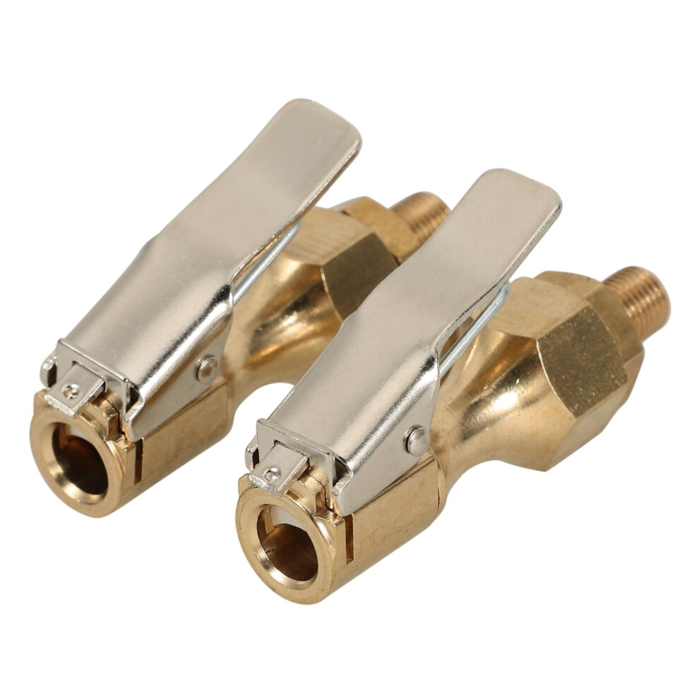 2Pcs Tire Inflator Chuck With Quick Connect Self Locking Design For Car And Truck Tires 9174973133865
