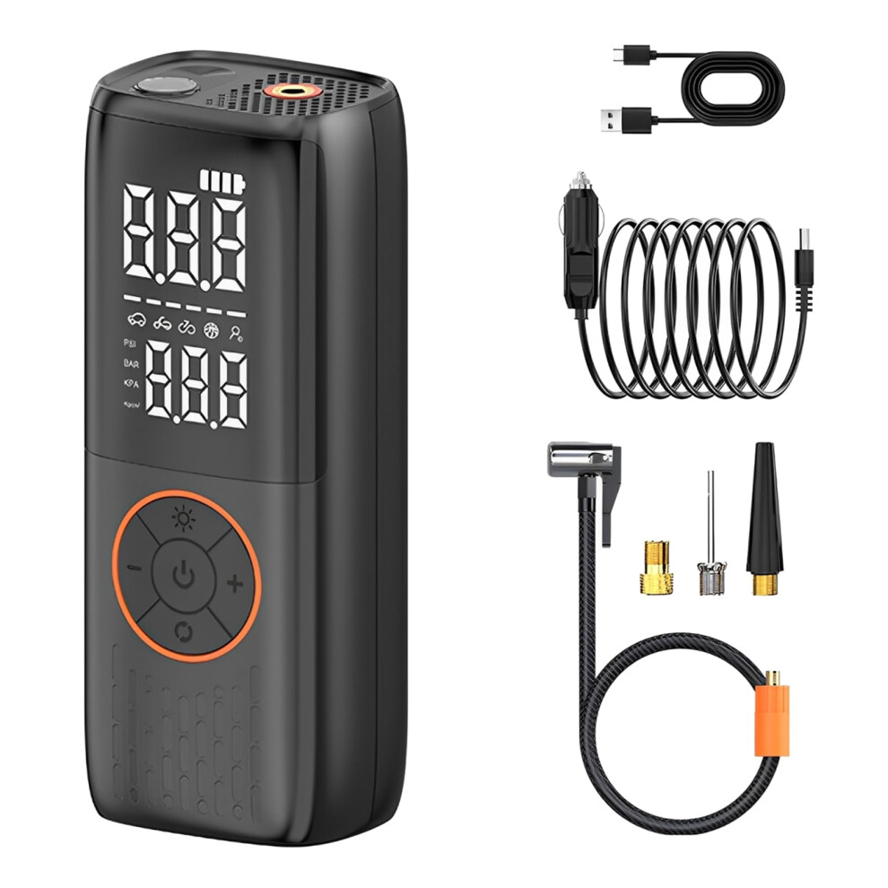 Cordless Tire Inflator 150Psi 2X Faster Inflation With Digital Gauge Auto Shutoff Led For Car Bike 9174973134121