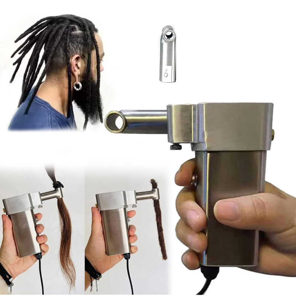 Unisex Automatic Dreadlocks Machine With 6Mm Tool For Fast Diy Hair Braiding And Styling
