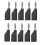 10pcs/Set Connector Plug J.10054 4mm Stackable Plug Banana Plug Face Connector Wire Multi-Function Plugs,Black 1