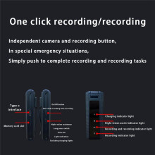 MD14 HD 1080P Videocamera Portatile Piccolo Videoregistratore Digitale BodyCam Videocamera nel Miniatura per Visione Notturna un