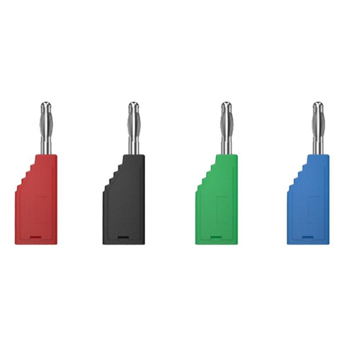 10pcs/Set Connector Plug J.10054 4mm Stackable Plug Banana Plug Face Connector Wire Multi-Function Plugs,Green 1