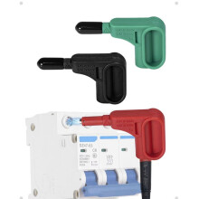 Elektronisches Multimeter, Magnetkopf, 4-Mm-Bananenstecker, Lötfrei, Schneller Magnet-Sondenanschluss, Multimeter-Zubehör, Schwarz