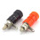 Banana Plugs Socket Connector Nickel Plated Binding Post Nut Banana Plug Jack Connector 3