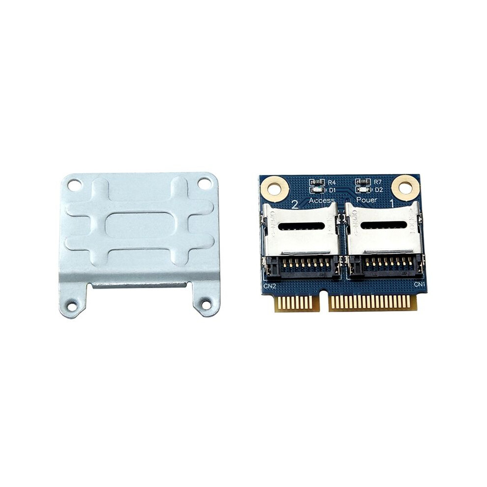 Pci-E Adapter 2 Ssd Hdd For Laptop Dual Micro- Sdhc Sdxc Tf To Pcie Memory Card Reader 4713667838027