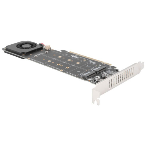 Adapter Card PCIeX16 to M.2 M-Key NVMEx4SSD Array Expansion Adapter Splitter Card 2U Server Accessories 1