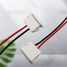 10PCS USB Type C Direct Pressure Welded Wire Connector Jack Female Lamp Toy Charging Port with Card Buckle White