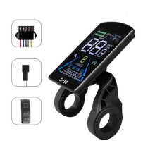 Elektrisk Cykeldisplay S-100 LCD-Skärmkontroll 24V - 72V Hastighetsmätare 5-Pin Speedometer SM-Kontakt