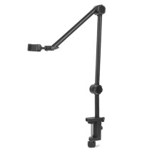 Support de Téléphone pour Support de Bureau avec Pinces de Téléphone, Bras Flexible, Pince de Serrage, Support de Téléphone