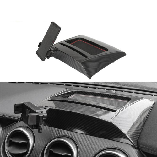 Dashboard Oraganizer Tray with Phone Holder Clip for  Mustang 2015+ Center Console Stowing Storage Container Box 2