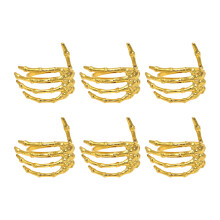 Anello portatovagliolo in lega Ghost 5,5 5 cm - Oro e Argento