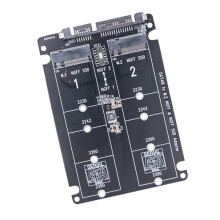 Dual NGFF to Adapter 2 Port M.2 SSD B Key to SATA3.0 6Gbps Converter for 2230 2242 2260 2280 M2 SSD for PC