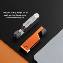 Portable Foldable, Desktop Stand, Mobile Phone Stand, Small and Portable, Mobile Phone Stand Silver