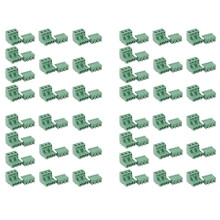 40 Stueck 5.08mm Pitch 3Pin Stecker-in Schraube Pcb Anschluss Block Steckverbinder Rechter Winkel