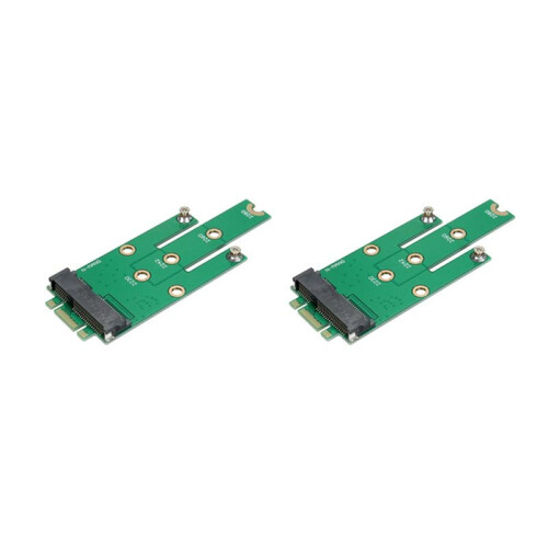 2X Carte Adaptateur D'Interface  B ClÉ Msata  PCI-E 3.0 Ssd À Ngff M.2