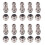 Universal Panel Mount 16mm 2Pin Aviation Connectors Plugs 10 Pcs 1