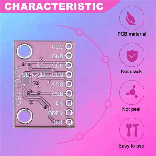 Geomagnetic Sensor Module MCU-150 BMM150 Magnetometer Module Compass Geomagnetic Sensor Module 1