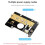 Waveshare PCIe to M.2 Adapter Board for Raspberry Pi 5 8Gbps Transfer Module Hard Disk Read/Write Faster Module 6