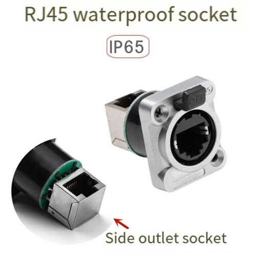 10 Stuks Ethernet Rj45 Chassis Socket NE8FDP Ethernet Pass Through Connector IP65 Waterdicht E 1