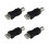 4X USB Type A Female to USB Type B Male Adapter 1