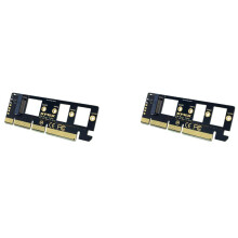 2X Expansion Card M.2 NVME SSD to PCIE 3.0 X16/X8/X4 Desktop SSD Adapter Card Support 2230 2242 2260 2280 Size SSD