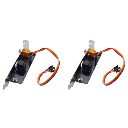 2X SPDIF Optical and RCA Out Plate Cable Bracket Digital Audio Output for  Gigabyte MSI  Board