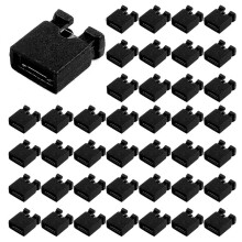 600Pcs DVD HDD PC Mainboard PCB Plugs Jumper Caps 2-Pin