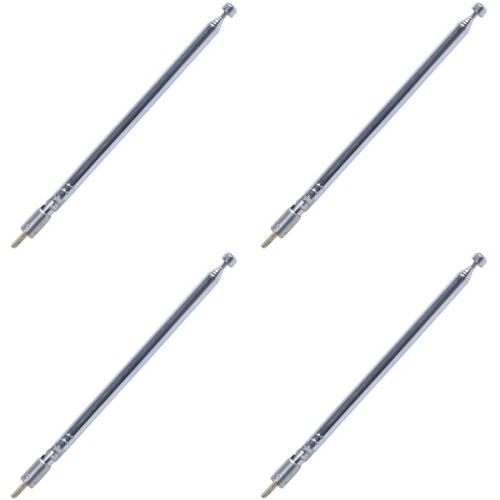 4X Antena Telescópica de SubstituiçãO de 49 cm 19,3 Polegadas 6 SeçõEs para TV de Rádio