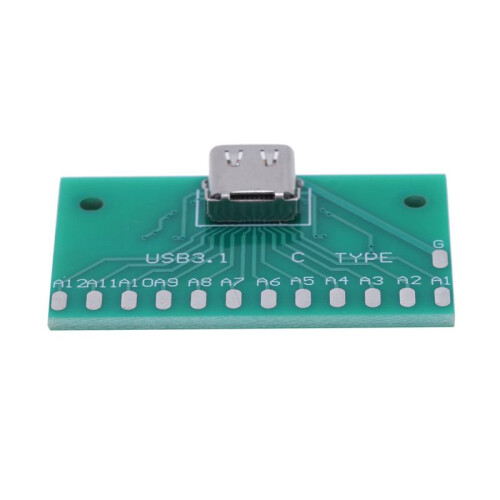 3X DIY 24Pin USB-C USB 3.1 Typ C Buchse Smt Typ mit Leiterplatte