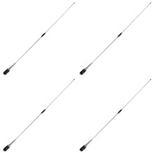4X Details of the New Silver UHF 400-470 MHz 200W 5.5DB SL-16 PL-259 Mobile Car Radio Antenna