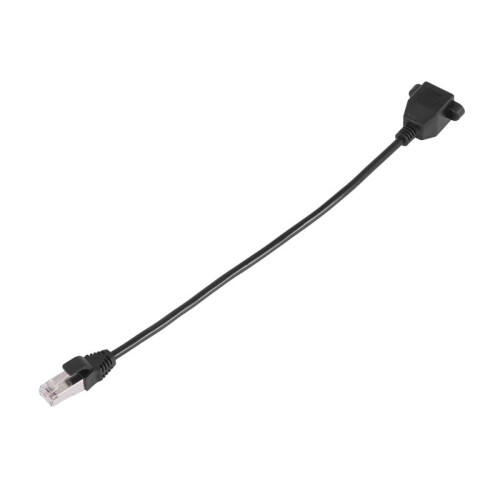 5X RJ45 Female to Male Adapter Network Extension Cable Panel Mount 27cm 2