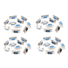 20 Paare 40 Stücke Db9 Stecker und Buchse Rs232 9 Pin Draht Solder Serial Port Steck Verbinder