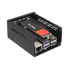 X1015 för Raspbery Pi PCIE Till M.2 NVME SSD-Expansionskort med Fodralstöd NVMe M.2 SSD HailoAI-Modul för RPI 5