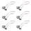 6X DB9 RS232 to 10 Pin Ribbon Cable Connector Adapter 1