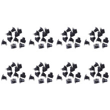 80 Pezzi Nero Pin XLR Femmina Jack Pannello Montare Telaio Pcb Presa di Corrente Connettore