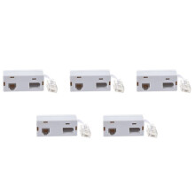 5X RJ45 Plug to BT RJ11 Secondary Splitter Telephone Adapter