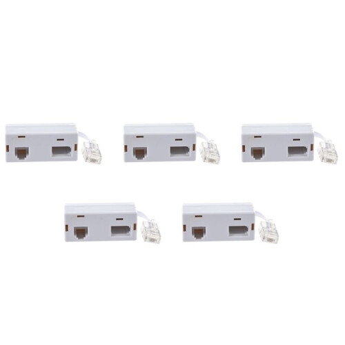 5X RJ45 Plug BT RJ11 Secondary Splitter-Telefon-Adapter