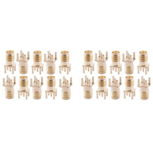 20x SMA Female Jack Solder PCB Mount Straight RF Connector Gold