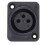 80pcs Black XLR 3pin Female Jack Panel Mount Chassis PCB Socket Connector 3
