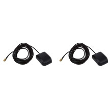 2X RP-SMA Male GPS Active Antenna Cable Connector Adapter 3-5V